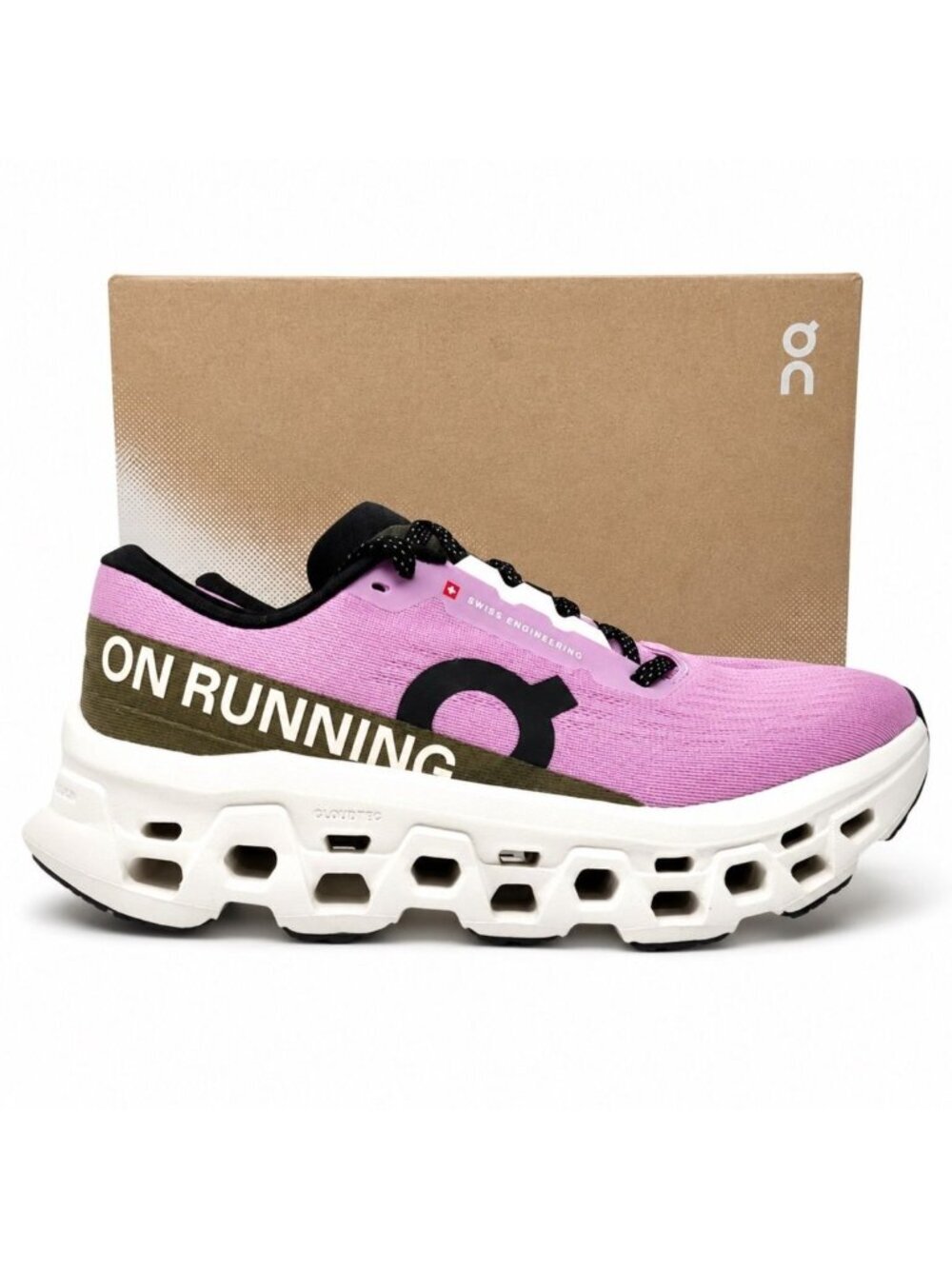 On Cloud Cloudmonster 3 Women’s Size 7 Sakura Ivory Running Shoes Max Cushion